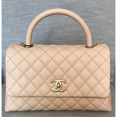 chanel beach bag beige|authentic coco Chanel handbags.